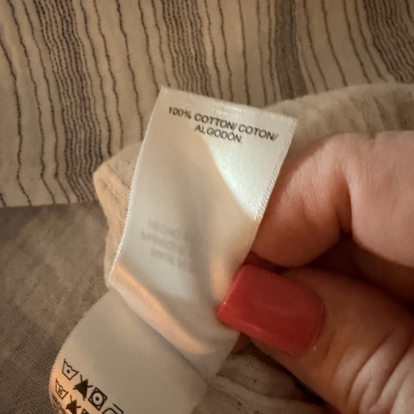 Lucky Brand Blue & White Striped Sleeveless Cropped Tie-Front Top - Picture 5 of 5